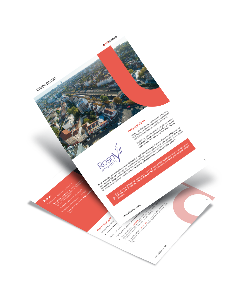 Rosny-sous-Bois : télétravail et prise en main de Microsoft Office 365